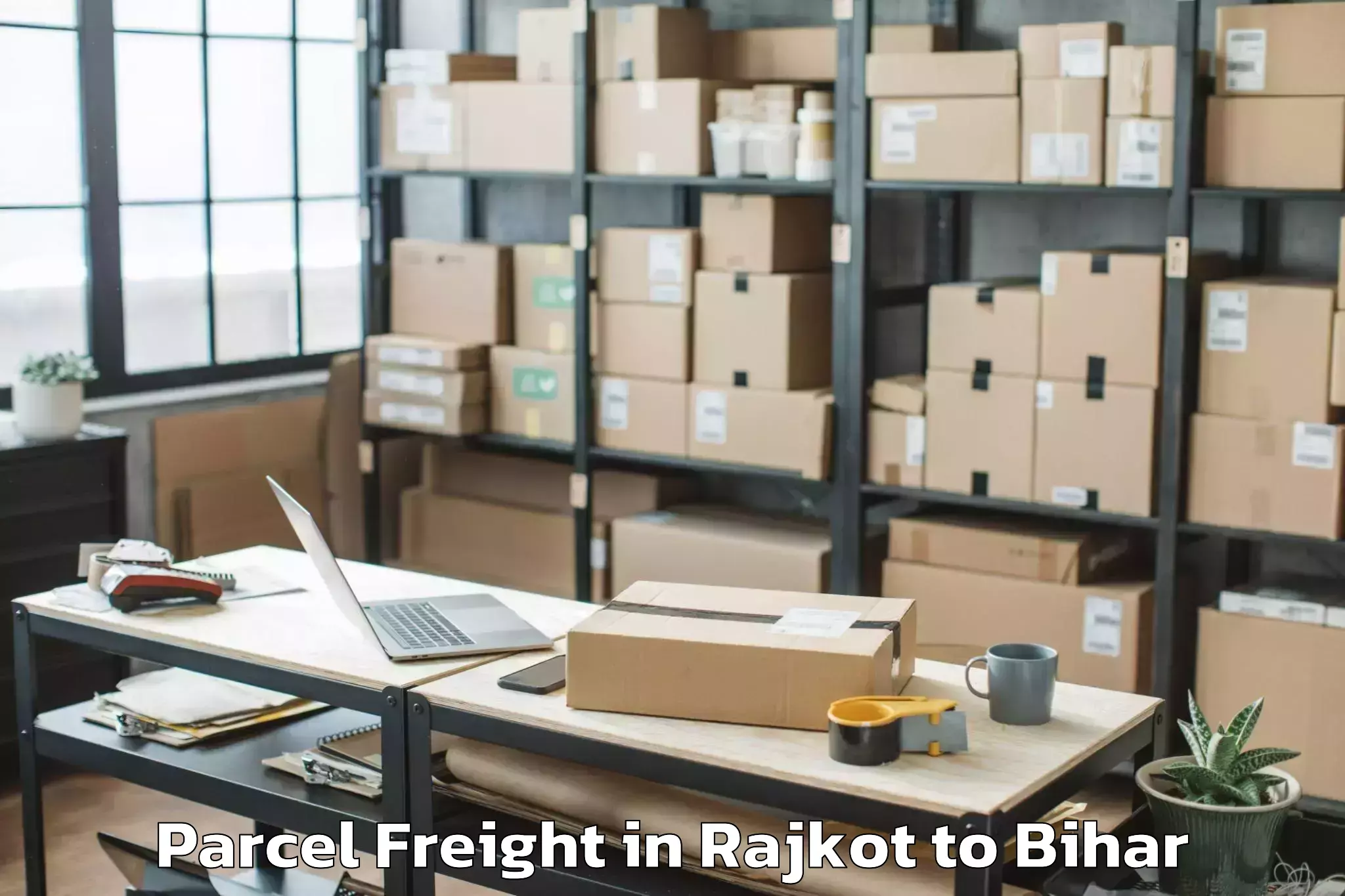 Top Rajkot to Chakia Parcel Freight Available